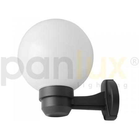 Panlux ZPP-N-20/C PARK N zahradní nástěnné svítidlo na zeď, černá - prizm. čirá