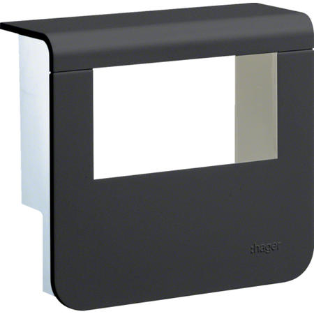 Hager SL200559329011 Kryt přístrojové krabice pro SL lištu výšky 55 mm, černá